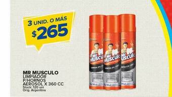 Carrefour Maxi Mr musculo limpiador p hornos aerosol oferta