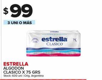 Carrefour Maxi Estrella algodon clasico oferta