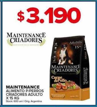 Carrefour Maxi Maintenance alimento p perros criadores adulto oferta