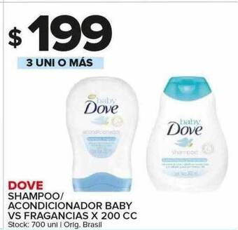 Carrefour Maxi Dove shampoo acondicionador baby vs fragancias oferta
