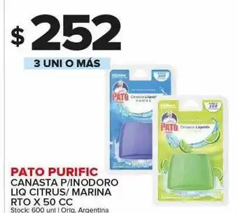 Carrefour Maxi Pato purific canasta p inodoro liq citrus marina rto oferta