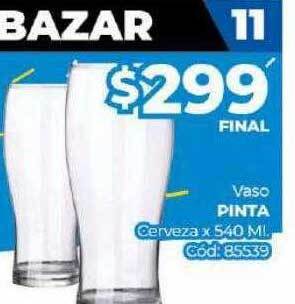 Diarco Vaso pinta cerveza oferta