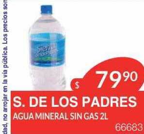 Masivos S. de los padres agua mineral sin gas oferta