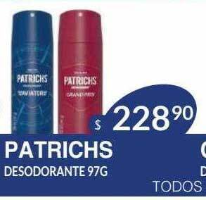 Masivos Patrichs desodorante oferta