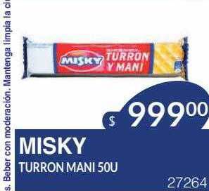 Masivos Misky turron mani oferta