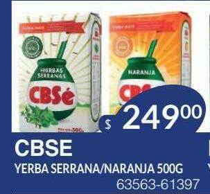 Masivos Cbse yerba serrana naranja oferta