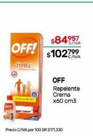 Nini Mayorista Off repelente crema oferta