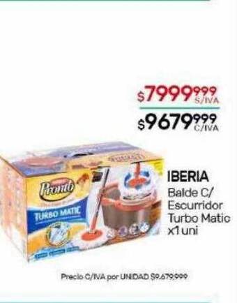 Nini Mayorista Iberia balde c escurridor turbo matic oferta