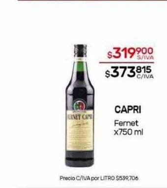 Nini Mayorista Capri fernet oferta