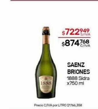 Nini Mayorista Saenz briones 1888 sidra oferta