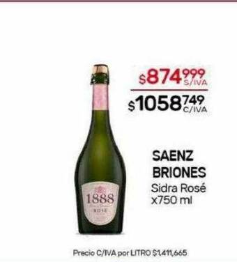 Nini Mayorista Saenz briones sidra rosé oferta