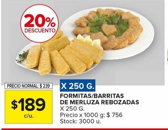 Carrefour Maxi Formitas/barritas de merluza rebozadas x 250g oferta