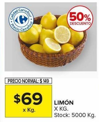 Carrefour Maxi Limón x kg oferta
