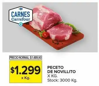 Carrefour Maxi Paceto de novillito x kg oferta