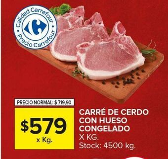 Carrefour Maxi Carré de cerdo con hueso congelado oferta