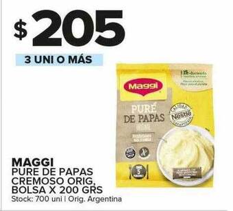 Carrefour Maxi Maggi pure de papas cremoso orig bolsa oferta