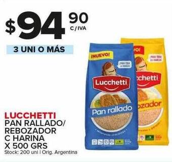 Carrefour Maxi Lucchetti pan rallado rebozador c harina oferta