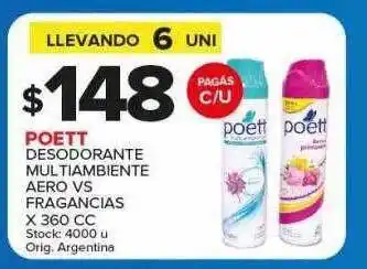 Carrefour Maxi Poett desodorante multiambiente aero vs fragancias oferta