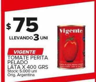 Carrefour Maxi Vigente tomate perita pelado oferta