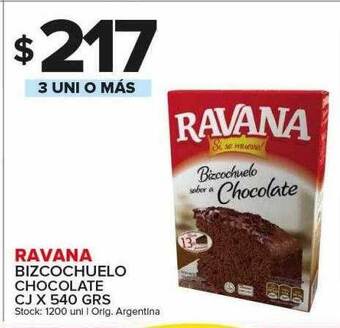 Carrefour Maxi Ravana bizcochuelo chocolate cj oferta