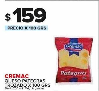 Carrefour Maxi Cremac queso pategras trozado oferta