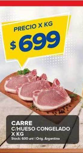 Carrefour Maxi Carre c hueso congelado oferta