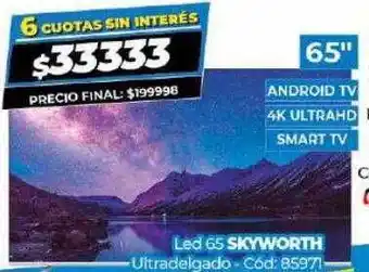 Diarco Led 65 skyworth oferta