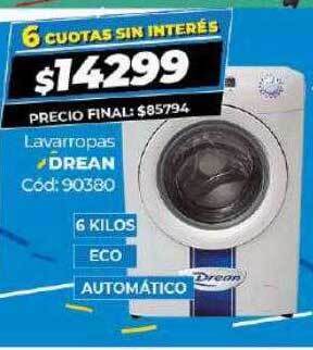 Diarco Lavarropas drean oferta