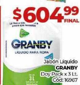 Diarco Jabón líquido granby doy pack oferta