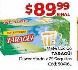 Diarco Mate cocido taragüi diamantado oferta
