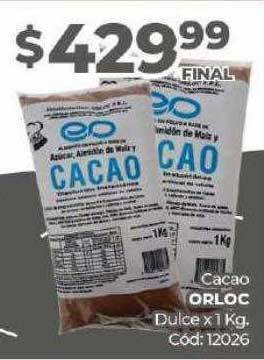 Diarco Cacao orloc dulce oferta