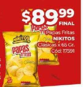 Diarco Papas fritas nikitos clásicas oferta