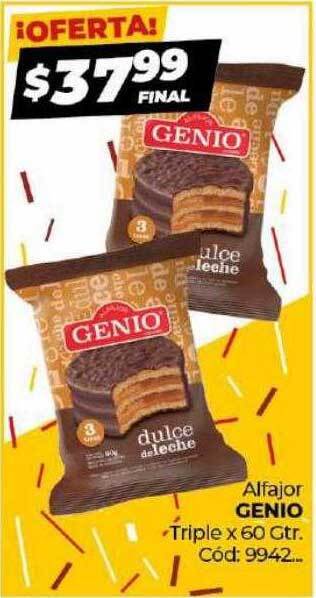 Diarco Alfajor genio triple oferta