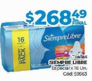 Diarco Toallas siempre libre especial oferta