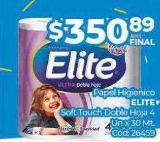 Diarco Papel higiénico elite soft touch doble hoja oferta