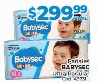 Diarco Pañales babysec ultra regular oferta