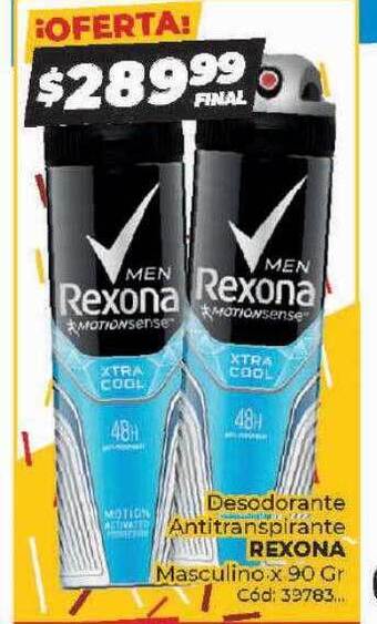 Diarco Desodorante antitranspirante rexona masculino oferta