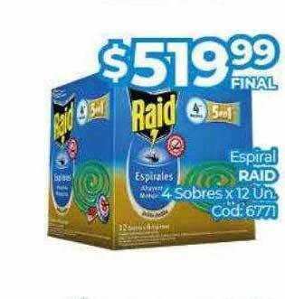 Diarco Espiral raid 4 sobres oferta
