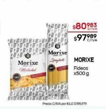 Nini Mayorista Morixe fideos oferta