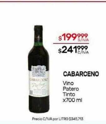 Nini Mayorista Cabarceno vino patero tinto oferta
