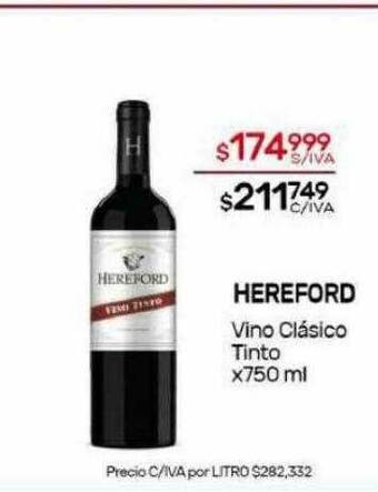 Nini Mayorista Hereford vino clásico tinto oferta