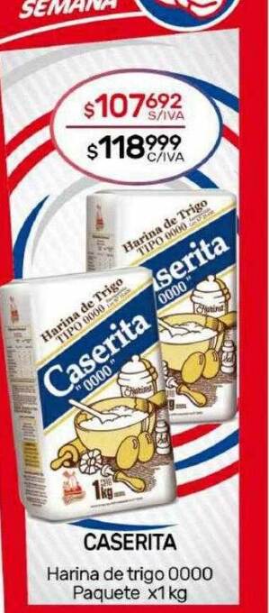 Nini Mayorista Caserita harina de trigo 0000 oferta