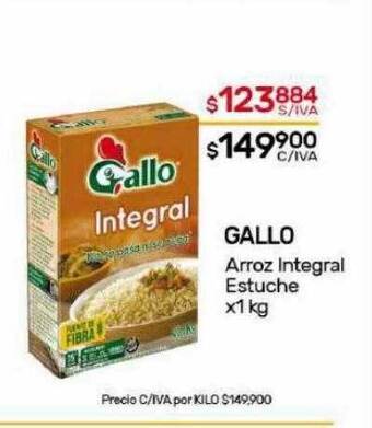 Nini Mayorista Gallo arroz integral estuche oferta