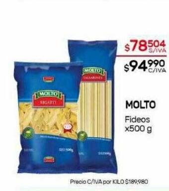 Nini Mayorista Molto fideos oferta