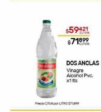 Nini Mayorista Dos anclas vinagre alcohol pvc oferta