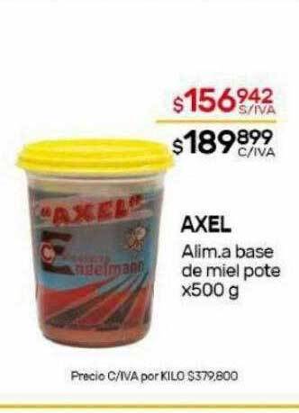Nini Mayorista Axel alim. a base de miel pote oferta