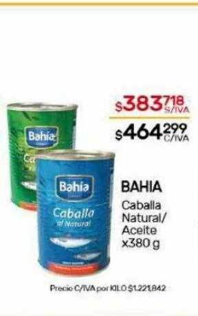 Nini Mayorista Bahia caballa natural aceite oferta