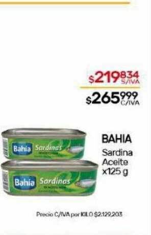 Nini Mayorista Bahia sardina aceite oferta