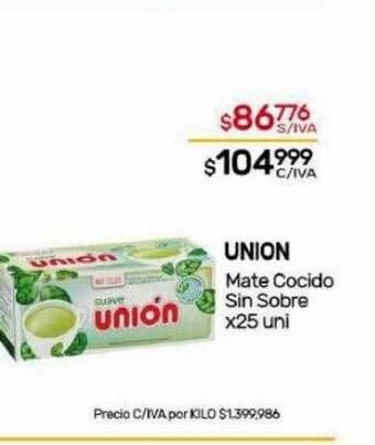 Nini Mayorista Union mate cocido sin sobre oferta
