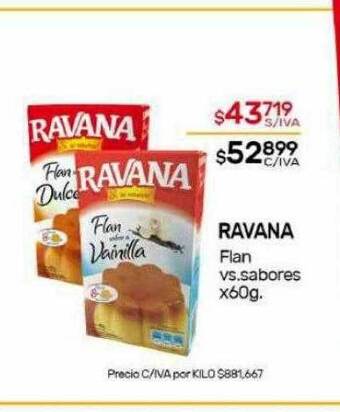 Nini Mayorista Ravana flan vs. sabores oferta